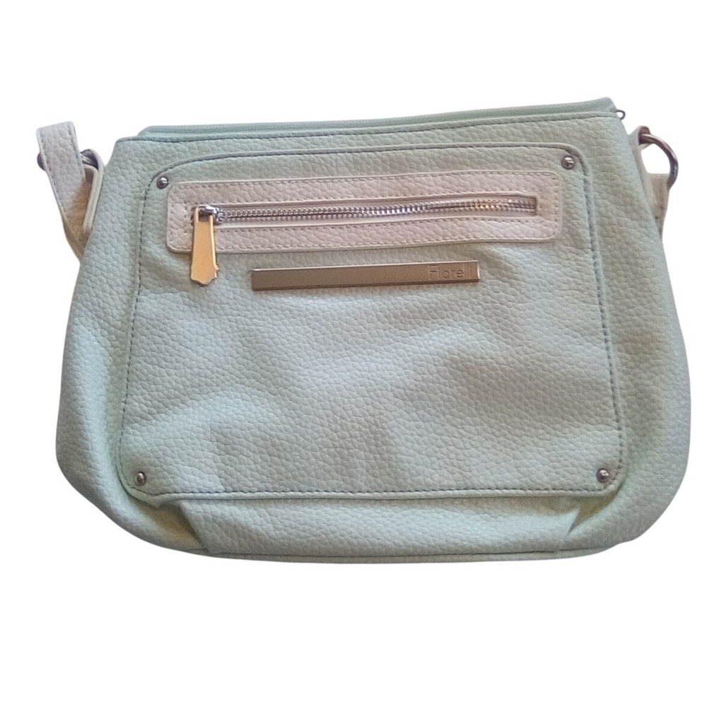 Fiorelli Crossbody Vegan Leather Mint Green Adjustable Strap Travel Casual Bag - Picture 2 of 8
